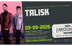 Talisk on Llangollen Fringe Festival banner post